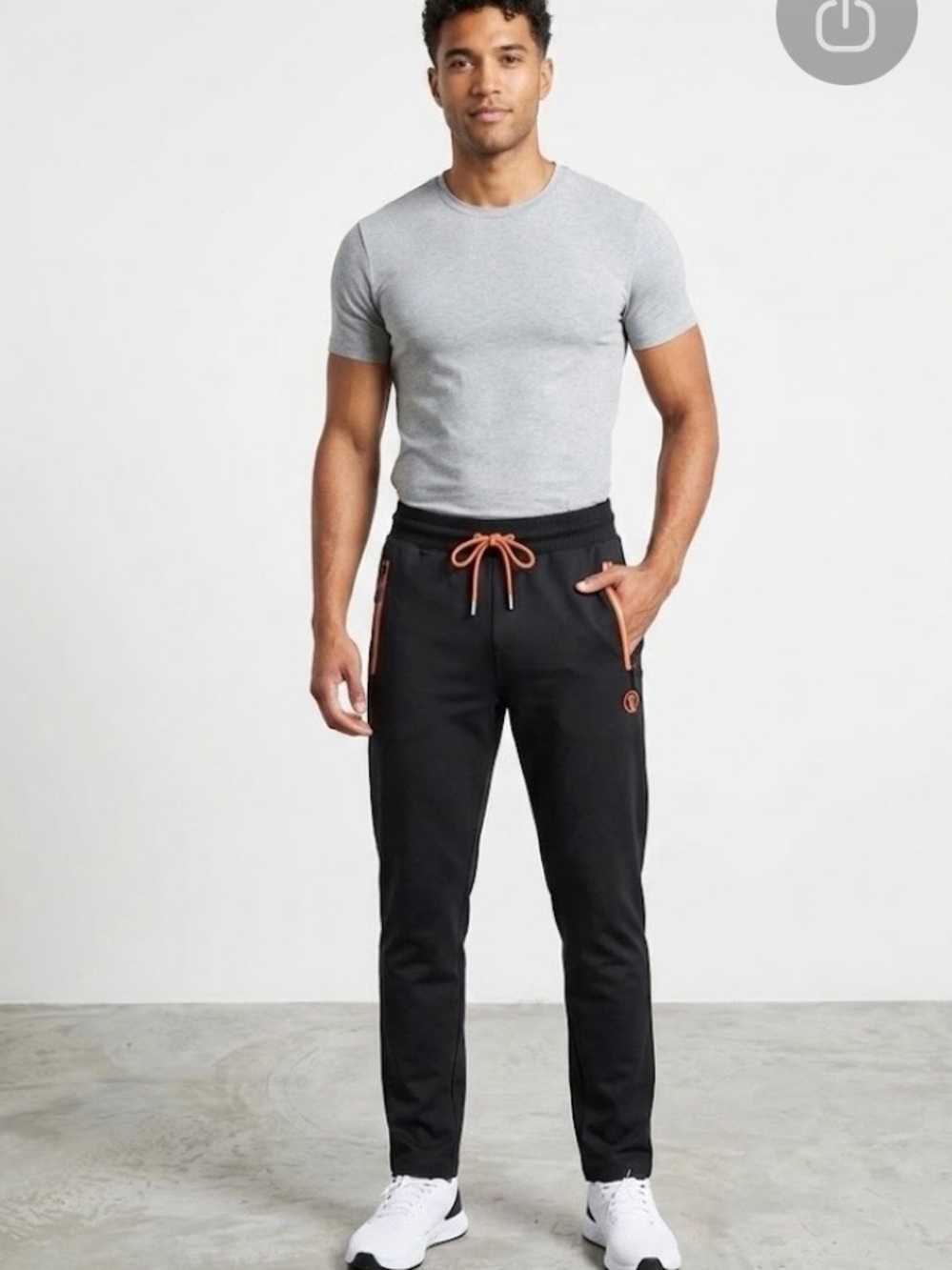 Bikkembergs Sweatpants Black/ Orange - Sz M